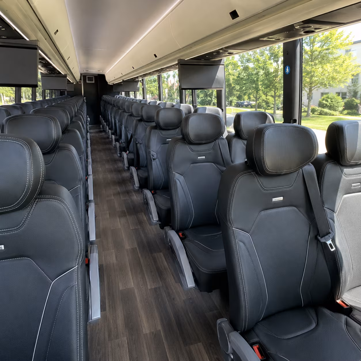 englewood charter bus rental interior
