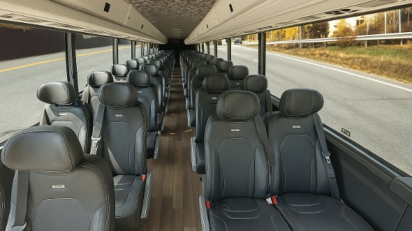 Interior of Charter Bus Company Englewood's 15 Passenger Minibus in Englewood