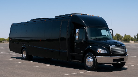 Exterior of Charter Bus Company Castle Rock's 35 Passenger Minibus in Castle Rock