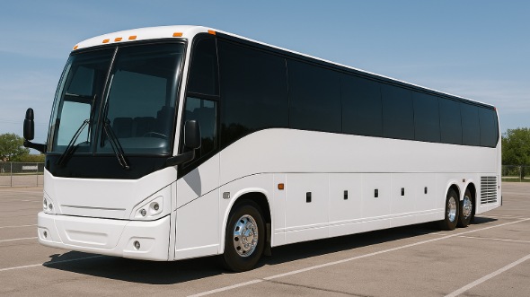 Exterior of Charter Bus Company Lakewood's 54 Passenger Charter Bus in Lakewood
