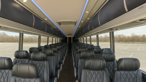 castle rock 55 passenger charter bus rental
