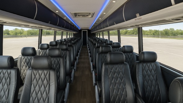 castle rock 56 passenger charter bus rental