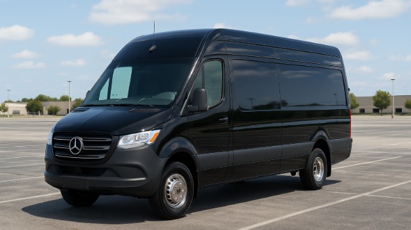 Exterior of Charter Bus Company Castle Rock's Sprinter Limo in Castle Rock