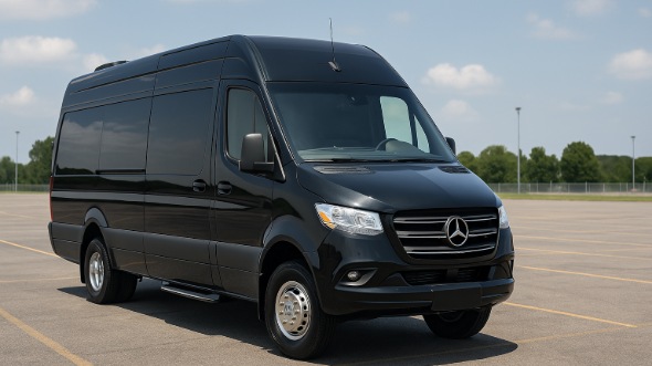 Exterior of Charter Bus Company Englewood's Sprinter Van Rental With Driver in Englewood